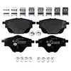Image de HELLA 8DB 355 021-001 Jeu de plaquettes de frein non préparé pour l'indicateur d'usure, avec vis d'étrier de frein, avec accessoires