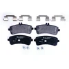 Image de HELLA 8DB 355 021-521 Jeu de plaquettes de frein préparé pour l'indicateur d'usure, avec vis d'étrier de frein, avec accessoires