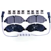 Image de HELLA 8DB 355 021-571 Jeu de plaquettes de frein contact de signal d'usure inclus, avec vis d'étrier de frein, avec accessoires