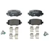 Image de HELLA 8DB 355 025-481 Jeu de plaquettes de frein Essieu arrière, avec indicateur d'usure, avec vis d'étrier de frein, avec accessoires