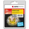 Image de AgfaPhoto, lot de 4 cartouches d'encre - Noir, Jaune, Cyan, Magenta - Compatible - Emballage en blister - Reconditionné - Cartouche d'encre (alternative à : Epson 26XL, Epson C13T26364010, Epson T2636) en occasion ou reconditionné