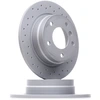 Image de ZIMMERMANN 150.1270.52 Disque de frein Essieu arrière, perforé, revêtu, à haute teneur en carbone
