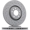 Image de ZIMMERMANN 430.2607.52 Disque de frein Essieu avant, perforé, revêtu, à haute teneur en carbone