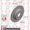 Image de ZIMMERMANN 400.5511.20 Disque de frein Essieu arrière, plein, revêtu, à haute teneur en carbone