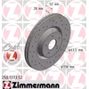 Image de ZIMMERMANN 250.1373.52 Disque de frein Essieu avant, perforé, revêtu