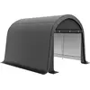 Image de Équipement de film Outsunny House 3x3 m hangar à outils avec protection UV, deux portes à rouleaux gris