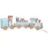 Image de Petit Train Rayé Animaux Du Zoo Gris Foncé