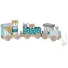 Image de Petit Train Rayé Animaux Du Zoo Bleu Pétrole