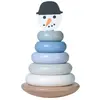 Image de Tour À Empiler Bonhomme De Neige En Bois Noël Multicolore