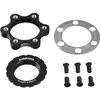 Image de Adaptateur frein VTT à disque transforme fixation disque en 6 trous pour axe traversant Shimano Centerlock Noir TU ESMRTAD05