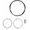 Image de Jeux de câbles et gaines de changements de vitesse en acier inoxydable , embouts lot de 4 pièces , embout étanche SIS-SP40 , embout étanche pour dérailleur arrière , embouts de câble lot de 2 pièces Shimano SIS-OT-SP41 Noir TU Y60098022
