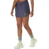 Image de ASICS Nagino 4in Run Short de running Femmes-bleu gris, bleu, Taille XL