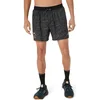 Image de ASICS Fujitrail AOP 5in Short De Running Hommes-Noir, Taille XXL