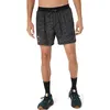 Image de ASICS Fujitrail AOP 5in Short De Running Hommes-Noir, Taille S