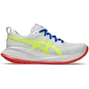 Image de ASICS Gel-Cumulus 27 ATC Chaussure De Running Sans Stabilisateurs Femmes-Blanc,Jaunes Fluo, Taille 37,5