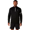 Image de ASICS Icon 1/2 Zip Maillot de course Hommes - noir, beige, Taille S