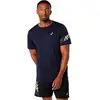 Image de ASICS Icon Maillot de course Hommes - bleu foncé, beige, Taille M