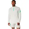 Image de ASICS Icon 1/2 Zip Maillot de course Hommes - beige, vert, Taille XXL