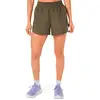 Image de ASICS Nagino 4in Run Short de running Femmes-vert, Taille M