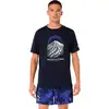 Image de ASICS Fujitrail Logo Maillot de course Hommes - bleu foncé, bleu, Taille L