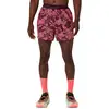 Image de ASICS Fujitrail AOP 5in Short de running Hommes - corail, rouge vin, Taille L