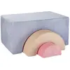 Image de Ensemble De Jeu Enfant - Arc-en-ciel - Pouf Velours Côtelé Blueberry Blue