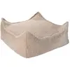 Image de Pouf Enfant Ottoman Carré - Coussin De Sol Déhoussable En Teddy Biscuit