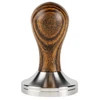 Image de Tasseur SORSO Barista, en acier inoxydable, avec manche en bois, 58 mm   marron
