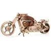Image de Motocyclette Vm-02 En Bois À Construire   Maquette Mécanique 3d Avec Moteur À Élastique Brown