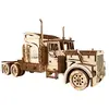 Image de Camion Heavy Boy Vm-03   Maquette Mécanique En Bois Avec Remorque À Assembler Brown