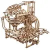 Image de Circuit À Billes Avec Palan Et Monte-charge   Maquette En Bois Mécanique À Construire Brown