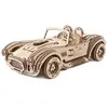 Image de Voiture De Course Drift Cobra En Bois À Construire   Maquette Mécanique 3d Inspirée Des Muscle Cars Américaines Brown