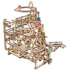 Image de Parcours À Billes Avec Gradins En Bois À Construire   Maquette Mécanique 3d Modulable Et Ludique Brown