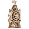 Image de Ancien Beffroi   Maquette Mécanique En Bois À Construire, Puzzle 3d Décoratif Avec Horloge Et Engrenages Brown
