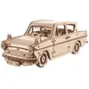 Image de Voiture Volante Ford Anglia   Maquette En Bois Harry Potter À Construire, Puzzle 3d Magique Brown