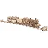 Image de Poudlard Express   Maquette En Bois Harry Potter À Construire, Train Mécanique 3d Brown