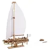 Image de Yacht Beauté De L’océan   Maquette Décorative En Bois À Assembler Brown