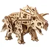 Image de Tricératops   Maquette Mécanique En Bois À Construire, Dinosaure Animé À Ressort Brown