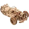 Image de Tricycle Ugr-s   Maquette Mécanique En Bois À Construire, Puzzle 3d À Moteur À Ressort Brown