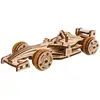 Image de Bolide Compact "  Maquette En Bois À Construire, Puzzle 3d Voiture De Course Pour Enfants Brown