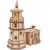 Image de Phare De Split Rock   Maquette En Bois Lumineuse À Construire, Veilleuse Inspirée Du Lac Supérieur Brown