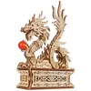 Image de Dragon De Bois   Maquette En Bois À Construire, Puzzle 3d Porte-bonheur Avec Tiroir Secret Brown