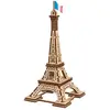Image de Maquette En Bois À Construire, Puzzle 3d De La Tour Eiffel Brown