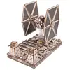 Image de Chasseur Tie   Maquette Star Wars À Construire, Vaisseau Impérial Sur Socle Lumineux Multicolor