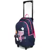 Image de Sac À Dos À Roulettes Lililou Le Chat Ciel 45 Cm Trolley Haut De Gamme - Cartable Multicolore