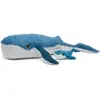 Image de Peluche Ptipotos Baleine Maman Bébé Bleue Bleu