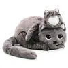 Image de Peluche Chat Maman Et Son Bébé Gris Gris