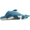 Image de Peluche Tofou Le Dauphin Maman Et Bébé Bleu, Noir, Blanc