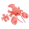 Image de Peluche Homard Maman Et Son Bébé Corail Rose