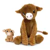 Image de Peluche Vache Maman Et Son Bébé Marron Marron